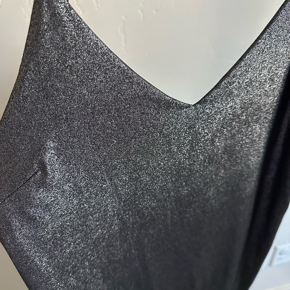 Urban Outfitters Silence and Noise Mini Slip Dress in Metallic Silver Size Small - Picture 3 of 8